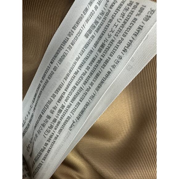 NWT Abercrombie & Fitch Flight Jacket Bomber Style Tan Beige Zip Unisex Small - Picture 7 of 10